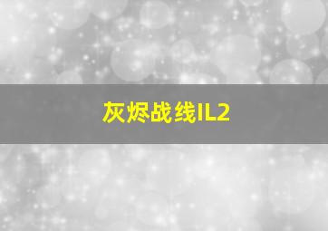 灰烬战线IL2