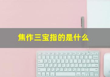 焦作三宝指的是什么