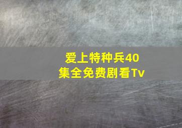 爱上特种兵40集全免费剧看Tv