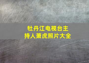 牡丹江电视台主持人萧虎照片大全