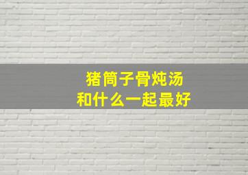 猪筒子骨炖汤和什么一起最好