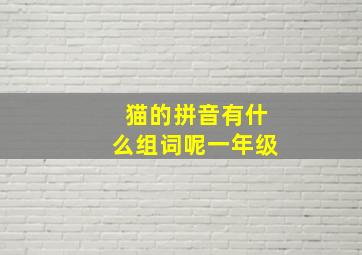 猫的拼音有什么组词呢一年级