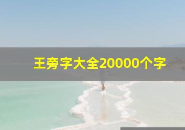 王旁字大全20000个字