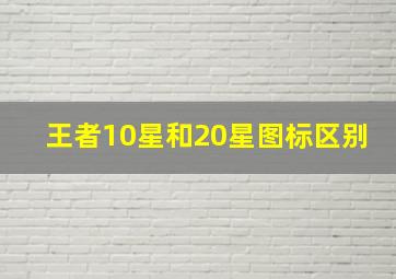 王者10星和20星图标区别