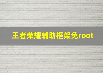 王者荣耀辅助框架免root