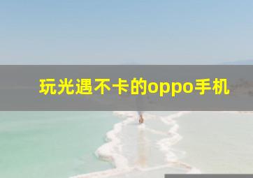 玩光遇不卡的oppo手机