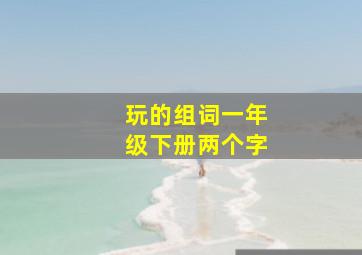 玩的组词一年级下册两个字