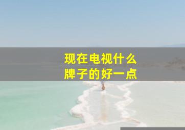 现在电视什么牌子的好一点