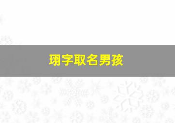 珝字取名男孩