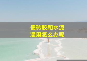 瓷砖胶和水泥混用怎么办呢