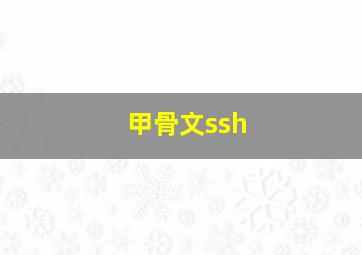 甲骨文ssh