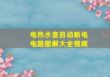 电热水壶自动断电电路图解大全视频