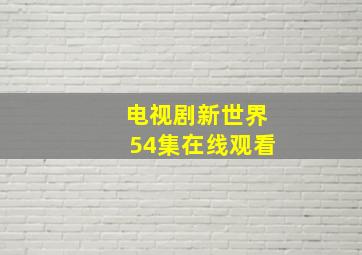 电视剧新世界54集在线观看