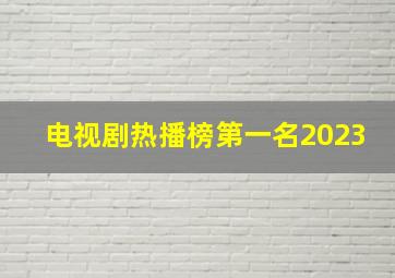 电视剧热播榜第一名2023