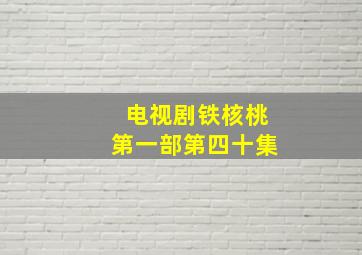 电视剧铁核桃第一部第四十集