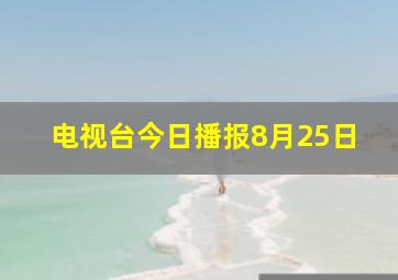 电视台今日播报8月25日