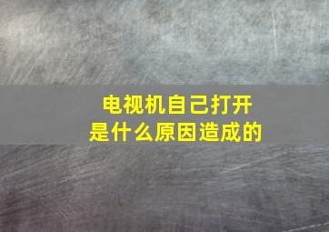 电视机自己打开是什么原因造成的