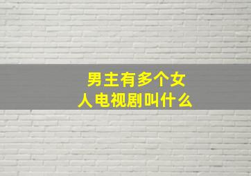 男主有多个女人电视剧叫什么