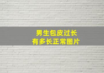 男生包皮过长有多长正常图片