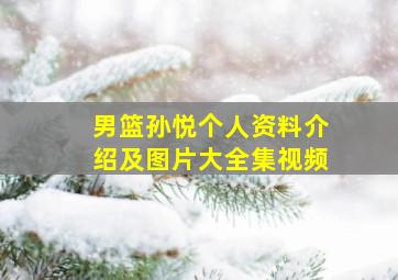 男篮孙悦个人资料介绍及图片大全集视频