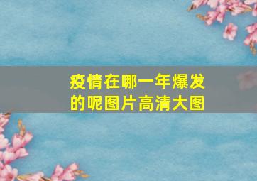 疫情在哪一年爆发的呢图片高清大图