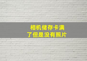 相机储存卡满了但是没有照片