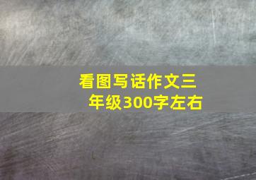 看图写话作文三年级300字左右