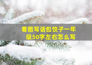 看图写话包饺子一年级50字左右怎么写