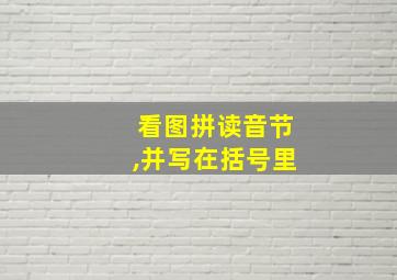 看图拼读音节,并写在括号里