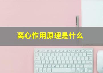 离心作用原理是什么