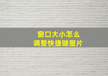 窗口大小怎么调整快捷键图片