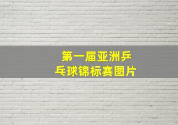 第一届亚洲乒乓球锦标赛图片