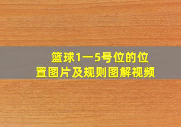 篮球1一5号位的位置图片及规则图解视频