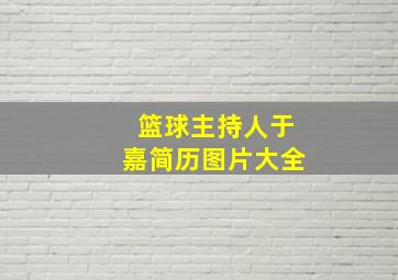 篮球主持人于嘉简历图片大全