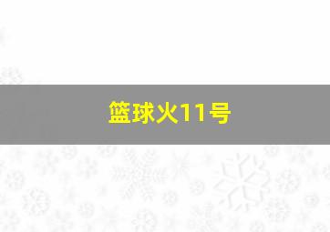 篮球火11号