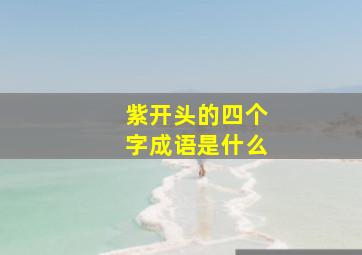 紫开头的四个字成语是什么