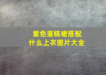 紫色蛋糕裙搭配什么上衣图片大全