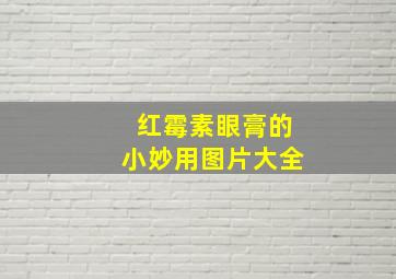 红霉素眼膏的小妙用图片大全