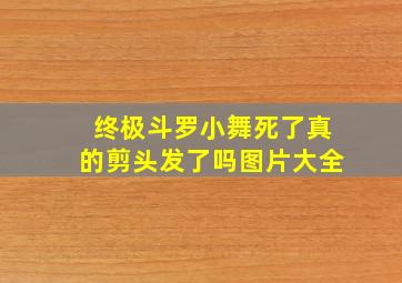 终极斗罗小舞死了真的剪头发了吗图片大全