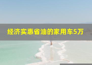 经济实惠省油的家用车5万