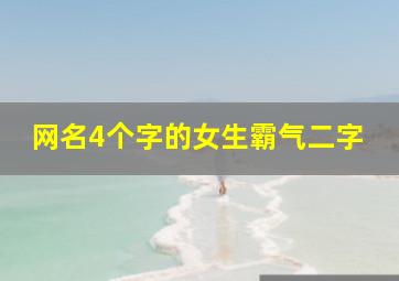 网名4个字的女生霸气二字