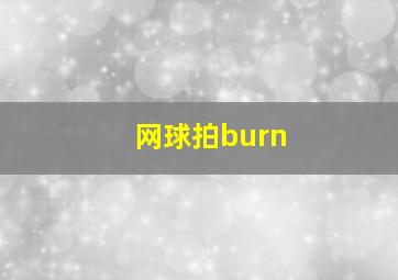 网球拍burn