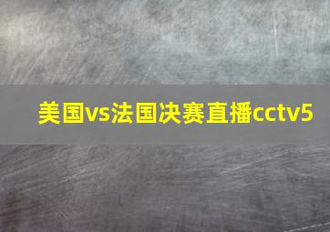 美国vs法国决赛直播cctv5