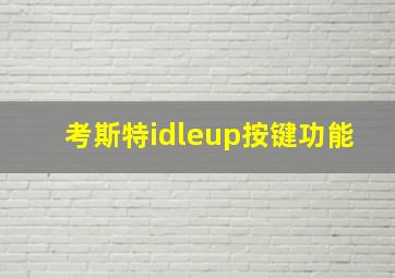 考斯特idleup按键功能