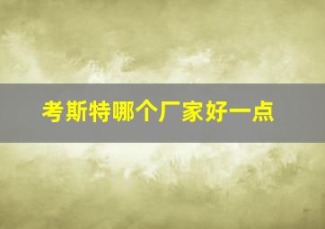 考斯特哪个厂家好一点