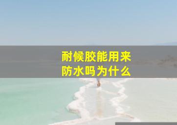 耐候胶能用来防水吗为什么