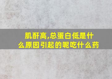 肌酐高,总蛋白低是什么原因引起的呢吃什么药