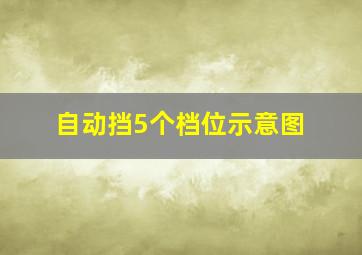 自动挡5个档位示意图