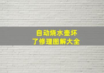 自动烧水壶坏了修理图解大全