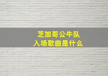 芝加哥公牛队入场歌曲是什么